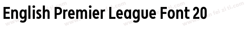 English Premier League Font 201字体转换